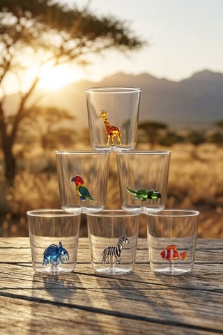 6 vasos de vidrio de borosilicato Savan Family - 30 cl