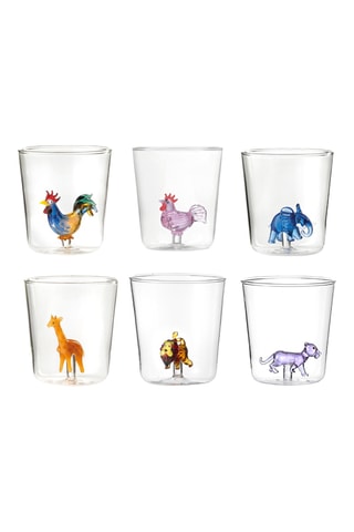 6 vasos de vidrio de borosilicato Pet Friends - 30 cl