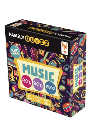 Family Quizz Musique année 80 et 90 - Dès 12 ans