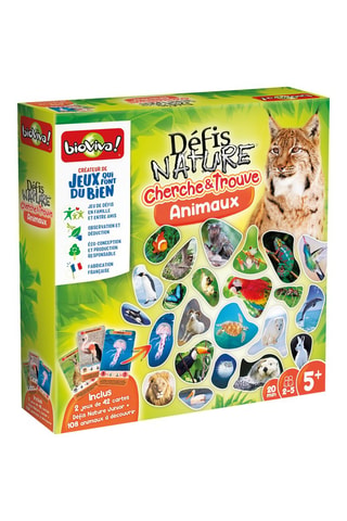 Jeu de société Défis Nature Cherche & Trouve les Animaux - Dès 5 ans