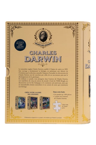 Puzzle Charles Darwin Galerie des Légendes  - 1000 pièces - Dès 12 ans