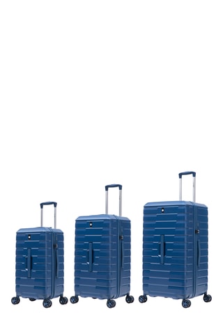 Set de 3 valises Fusion (M/L/XL) - 61/71/81 cm - Bleu foncé