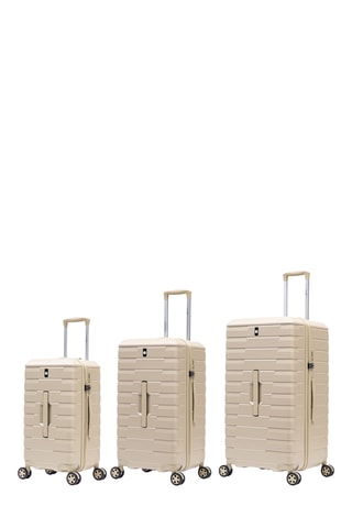 Set de 3 valises Fusion (M/L/XL) - 61/71/81 cm - Beige