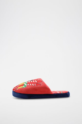 Pantoufles Mickey et Minnie Disney  - Rouge