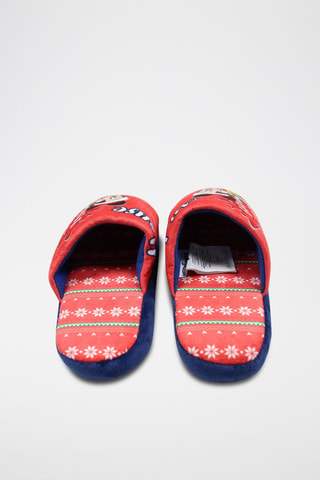Pantoufles Mickey et Minnie Disney  - Rouge