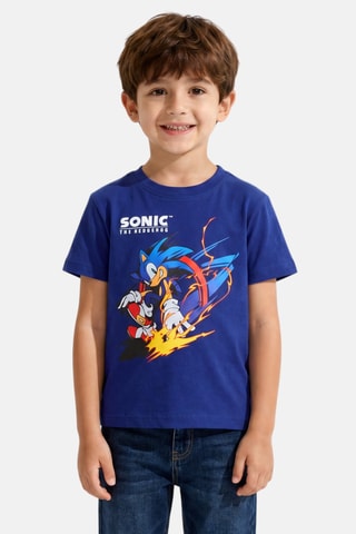 T-shirt Sonic - Bleu marine