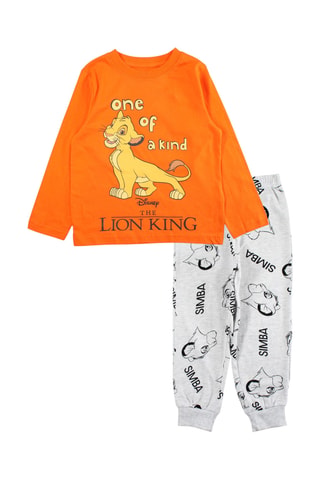 Pyjama Simba Le Roi Lion Disney  - Orange et gris