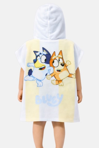 Poncho à capuche Bluey - Bleu