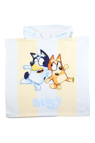 Poncho à capuche Bluey - Bleu