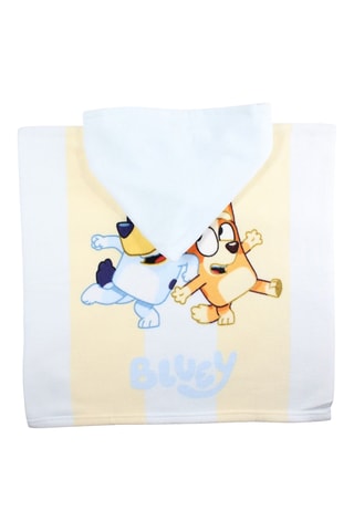 Poncho à capuche Bluey - Bleu