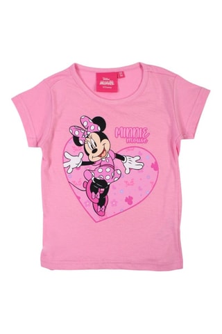 T-shirt Minnie Disney - Rose - Blanc, noir et rose