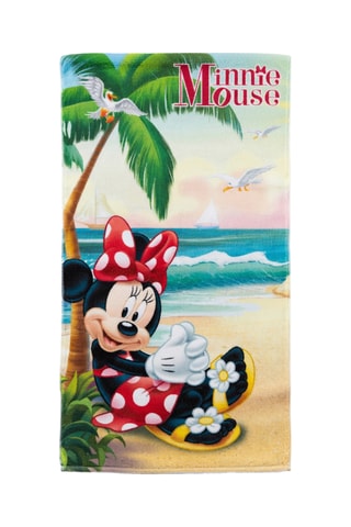 Serviette de plage Minnie Disney - 70 x 140 cm - Bleu