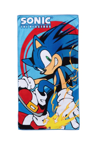 Serviette de plage Sonic - 70 x 140 cm - Bleu