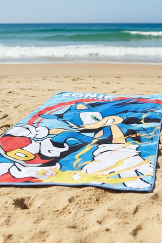 Serviette de plage Sonic - 70 x 140 cm - Bleu