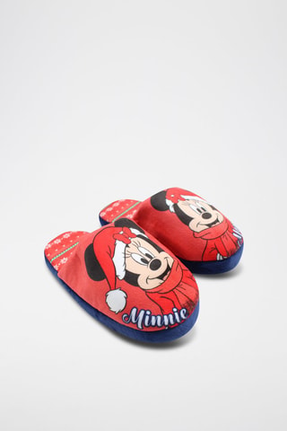 Pantoufles Mickey et Minnie Disney  - Rouge