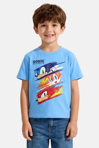 T-shirt Sonic - Bleu