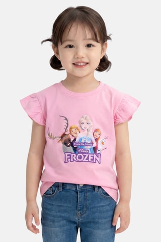 T-shirt La Reine des Neiges Disney - Rose