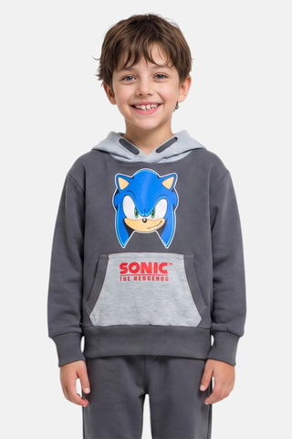 Sweat à capuche Sonic - Gris