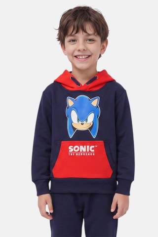 Sweat à capuche Sonic - Bleu marine