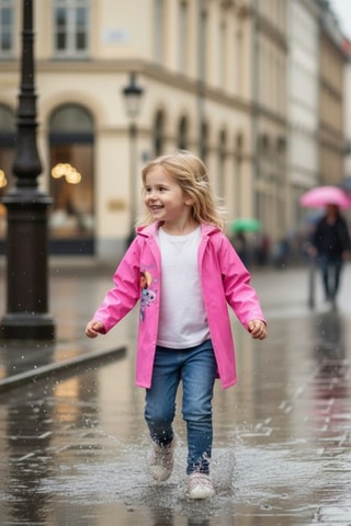 Imperméable à capuche Gabby et la Maison Magique - Rose