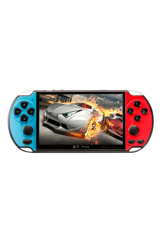 Console videogiochi X7 display 5,1 pollici - Blu e rosso