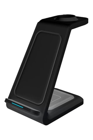 Base di ricarica wireless Qi 3 in 1 - Nero