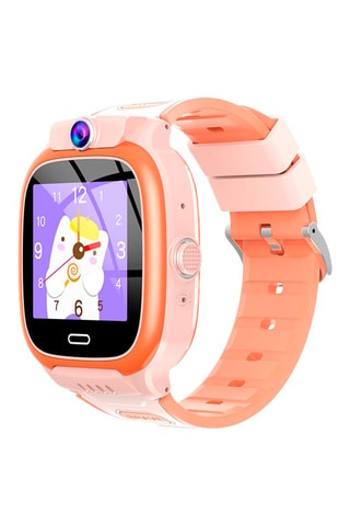 Smartwatch Y66 4G - compatibile IOS e Android - Rosa e arancione 