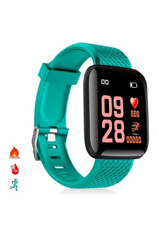 Smartwatch ID116 - Turchese e nero