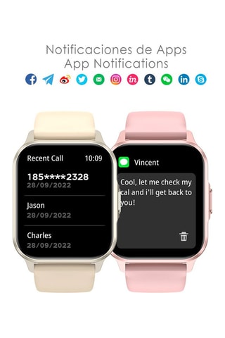Smartwatch ZW37 - Rosa
