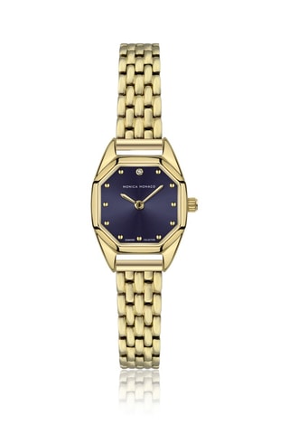 Montre à quartz en acier - Doré