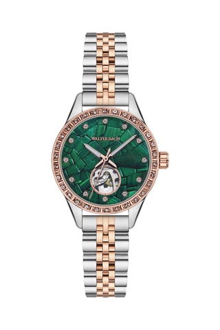 Montre automatique en acier - Argenté et doré rose