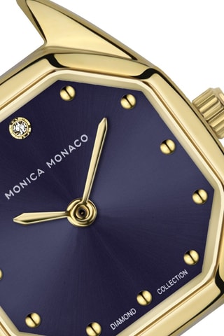 Montre à quartz en acier - Doré
