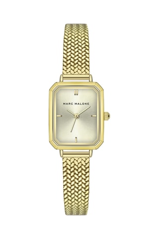 Montre à quartz en acier - Doré