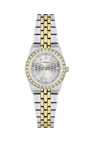 Montre à quartz en acier - Argenté et doré