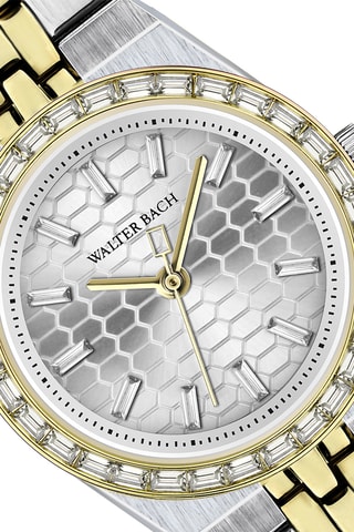 Montre à quartz en acier - Argenté et doré