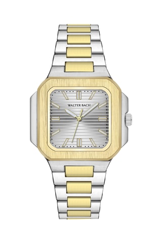 Montre à quartz en acier - Argenté et doré