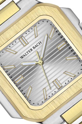 Montre à quartz en acier - Argenté et doré