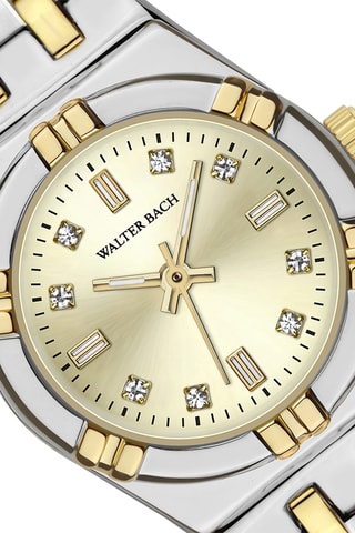 Montre à quartz en acier - Argenté et doré