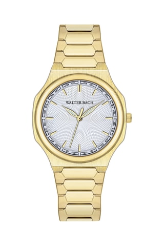 Montre à quartz en acier - Doré et argenté