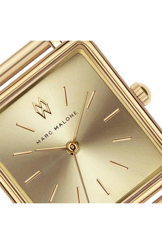 Montre à quartz en acier - Doré - Marc Malone