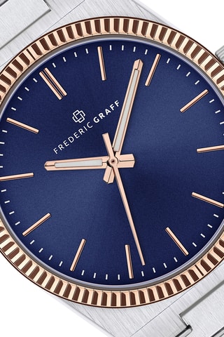 Montre à quartz en acier - Argenté et doré