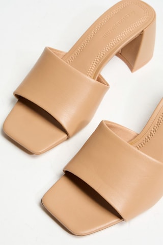 Mules compensées - Beige