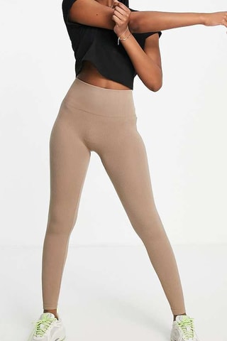 Legging taille haute - Beige