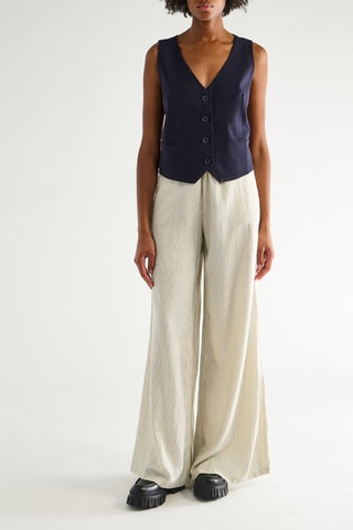Pantalon wide legs - Beige