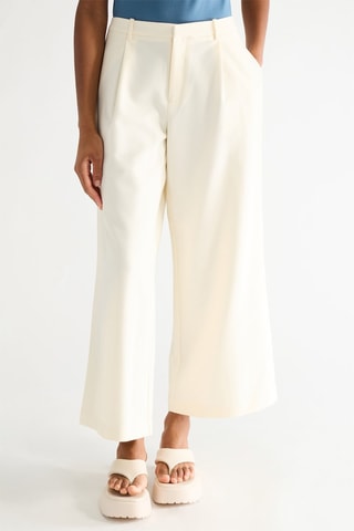 Pantalon wide legs - Blanc