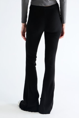 Pantalon flare taille haute - Noir