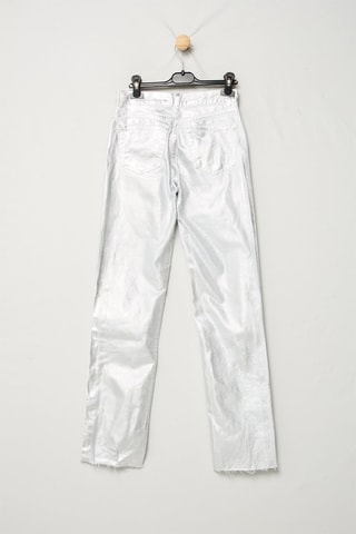 Pantalon straight - Argenté