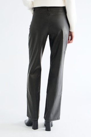 Pantalon straight taille haute - Noir