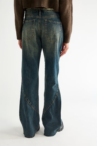 Jean straight taille haute - Noir