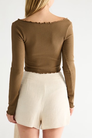 Crop top - Marron